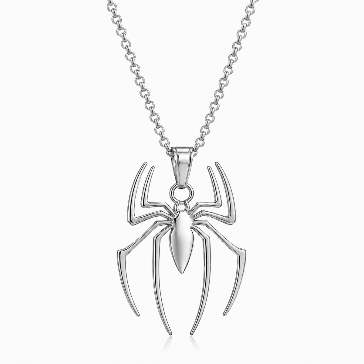 Collar Araña de acero inoxidable