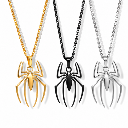 Collar Araña de acero inoxidable