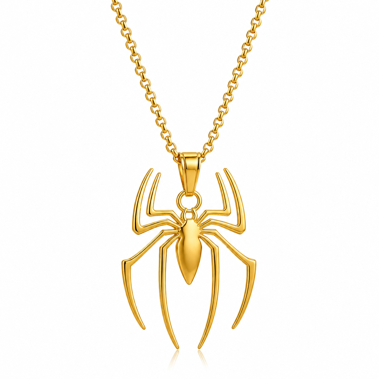 Collar Araña de acero inoxidable