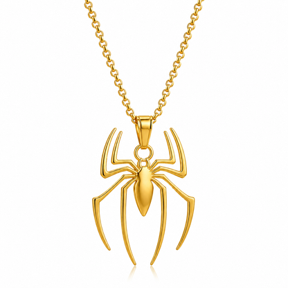 Collar Araña de acero inoxidable